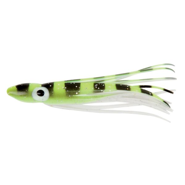Octopus 6 cm - Chartreuse Rayé Noir (CRN) X5 - FLASHMER