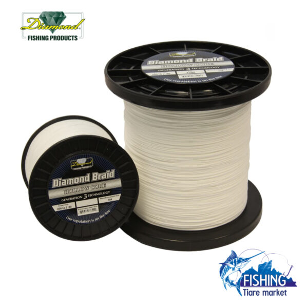 Tresse Creuse Hollow Core 16x 600 yd Blanc - DIAMOND