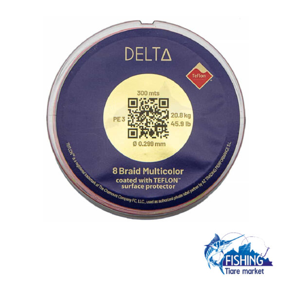 Tresse 8 Brins Multicolore 300 m - DELTA