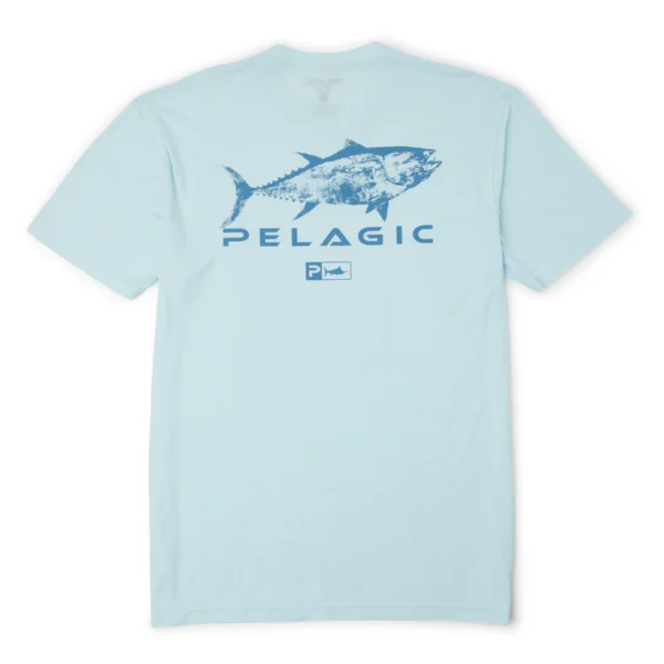 Premium Tri Blend Tee Gyotaku Tuna - PELAGIC – Image 2