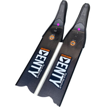 Palmes Black Mamba V2 Dureté Power+ 100% Carbone - DENTY