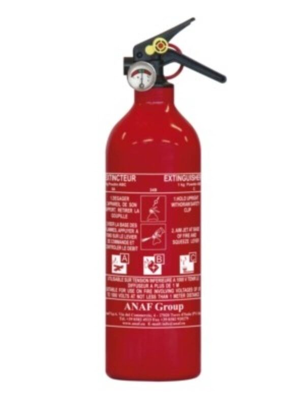 Extincteur 1 Kg Poudre ABC NF+MANO