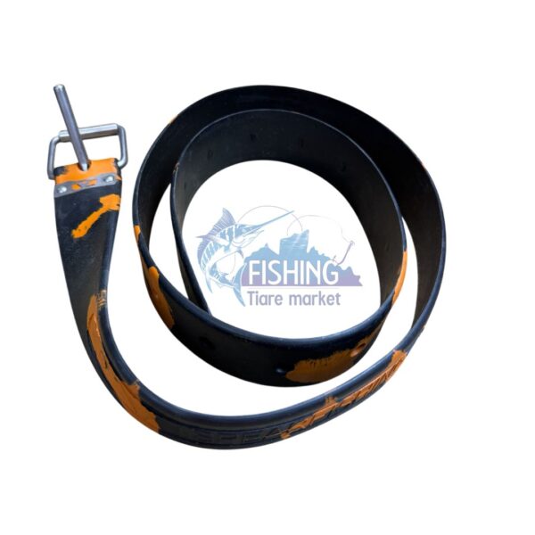 Ceinture Marseillaise Silicone Noire et Orange - DENTY