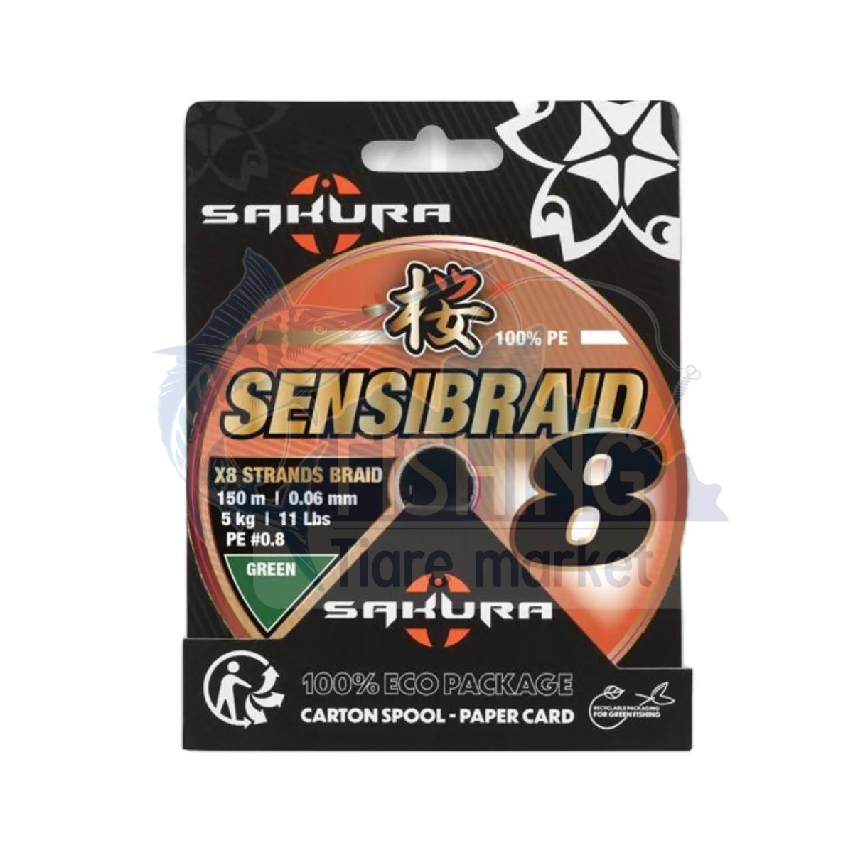 Sensibraid 8 Multicolor 300 m - SAKURA