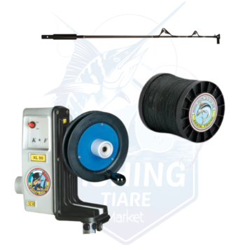 Combo XL90 + R300 + C/DEEP + Tresse - KRISTAL FISHING