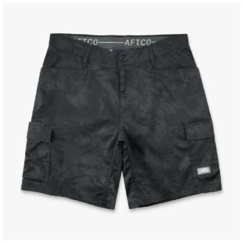 Deckhand Camo Shorts Black Storm Camo