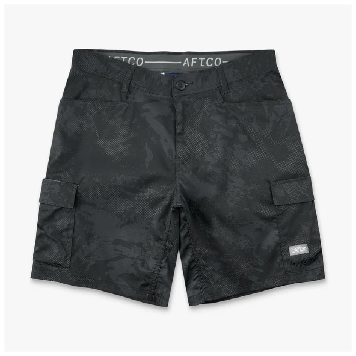 Deckhand Camo Shorts Black Storm Camo