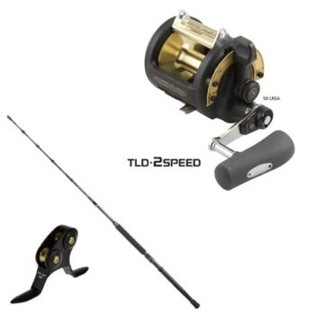 COMBO Baroudeur Tuna Tracker 130 lb + TLD-2 Speed 50L.R.SA