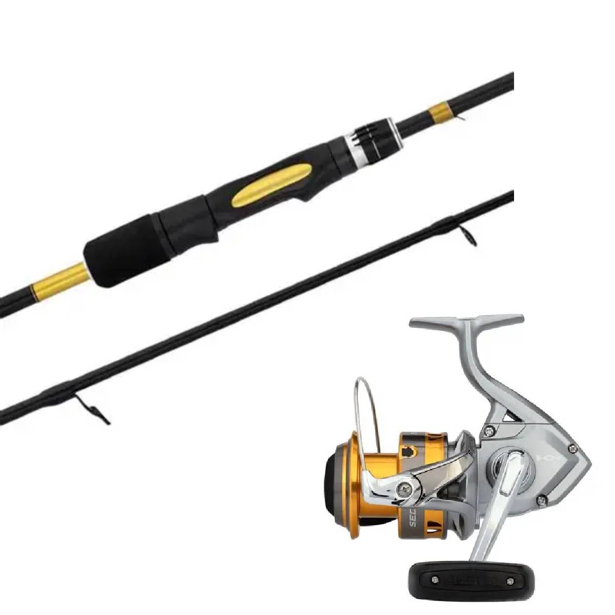 Combo Revolution 6'4 jig Spin+Sedona FI6000+tresse